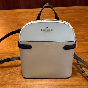 Kate Spade Two-Tone Cream and Black Backpack